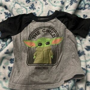 Jumping Beans Gray and Black 'The Child' Tee